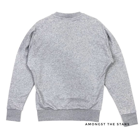 Adidas Sports ID Logo Grey Crewneck Sweatshirt - Picture 10 of 10